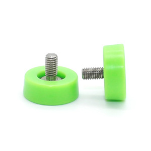 ล้อพลาสติก POM สีเขียวแบบเอียงสำหรับขายส่ง อุปกรณ์เสริมเครื่องพิมพ์ ลูกปืน รอกเคลือบยาง ล้อนำทางทรงกรวย - Product Image 1