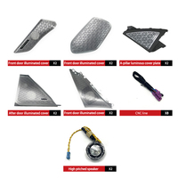 Cache-haut-parleur LED RGB Or/Argent pour BMW G68 Nouvelle Série 5 – Pièces de modification et garnitures – Approvisionnement direct usine