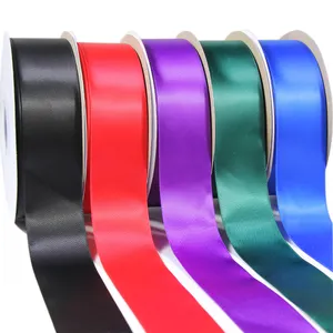 1.5 inch Double Sided Satin Ribbon 100 Yards 196 Colors Stock Red Pink Black White Satin Ribbons for Making Roses