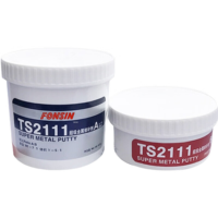 Mastic de réparation métallique époxy 2111, adhésif structurel renforcé en acier haute température pour l'entretien des machines et le transport
