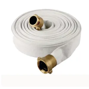 White Jacket EPDM Rubber Lining Canvas Fire Hose Fire Hose Pipe Fire Hydrant Hose Firefighting Equipment Accessories