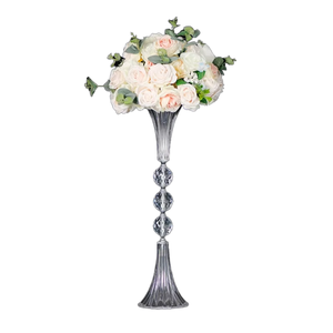 New Luxury <b>Table</b> Flower Decoration Centerpieces Ball Trumpet <b>Clear</b> Acrylic Vase 48cm for Wedding and Marriage Events Supplies - Product Image 1