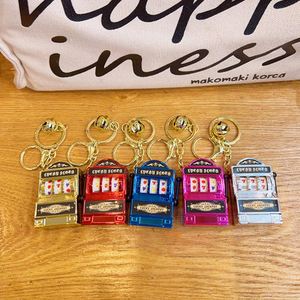 Plastic Mini Lucky Jackpot Keyring Slot Machine Keychain Gambling Slot Machine <b>Key</b> Chains - Product Image 4
