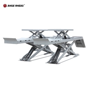 Lève-voiture à ciseaux de 4 tonnes avec machine d'alignement des roues, élévateurs hydrauliques automobiles OEM Carlift - Product Image 1
