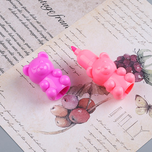 Dễ Thương <span class=keywords><strong>Mini</strong></span> UTE Gấu Highlighter Bút Thiết Lập 5 Màu Huỳnh Quang Đánh Dấu Cho Trẻ Em Trường Văn Phòng Phẩm Sơn Bút - Product Image 3