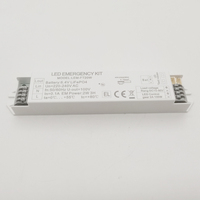 Kit de Iluminación de Emergencia LED con Paquete de Baterías Recargables, Convertidor de Salida Dual CA-CC, Carcasa de Plástico, Autoprueba