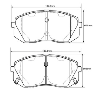 Plaquettes <span class=keywords><strong>de</strong></span> <span class=keywords><strong>frein</strong></span> D1295 fiables pour <span class=keywords><strong>Kia</strong></span> <span class=keywords><strong>Sportage</strong></span> R Hyundai Ix35 Carens II III – <span class=keywords><strong>Prix</strong></span> usine, faible émission <span class=keywords><strong>de</strong></span> poussière, plaquettes céramiques à <span class=keywords><strong>disque</strong></span> - Product Image 3