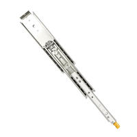 Système de tiroirs de voiture Crown Woo en acier inoxydable, rail de verrouillage, extension à 3 volets, capacité 120 kg, rail à roulement à billes, pour cuisine et hôtel