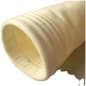 Fiberglass With PTPE Membrane PPS Filter Bag China Manufacturer Nomex PPS 500gsm 1 Micron Fiberglass Dust Collector Filter Bag