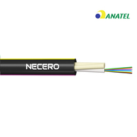 Cable de Fibra Óptica Monomodo ASU de 6-24 Núcleos para Uso en Exteriores, Mini ADSS GYFFY, Revestimiento de PE, 80m/100m de Vano, con Certificación Anatel