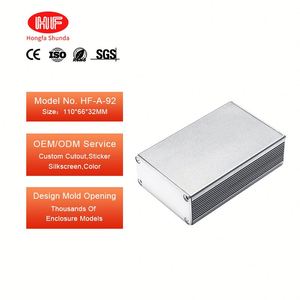 Customized Anodised Aluminum Extrusion Battery <b>Enclosure</b> Mini PC Control Box Electronics Instrument <b>Enclosures</b> - Product Image 1
