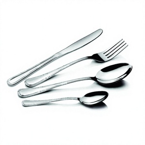 Couteau Cuillère Fourchette COUPE BRITANNIQUE Couleur Argent Couverts Ustensiles Ensembles Fête Argenterie Couverts En Acier Inoxydable Dîner Cuisine - Product Image 1
