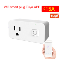 Prise intelligente WiFi Zigbee PC 15A, prise intelligente Tuya, utilisation industrielle et hospitalière américaine, télécommande sans fil