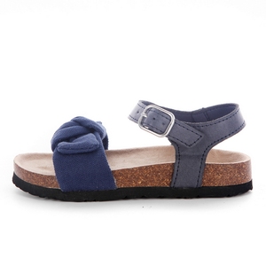 2024 estate nuovo stile per ragazze sandali dolci morbidi con fondo aperto traspirante per bambini sandali in sughero alla moda graziose <span class=keywords><strong>scarpe</strong></span> da spiaggia con fiocco all'aperto - Product Image 4
