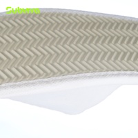 Chaussons jetables légers en tricot avec semelle EVA ondulée et bout fermé pour hôtels, spas et complexes hôteliers