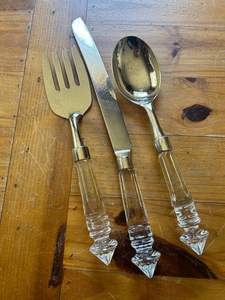 Factory Prices Cutlery Set with Stainless Steel Metal Made and <b>Plastic</b> Handle Cutlery Set For Sale By Exporters - Product Image 6