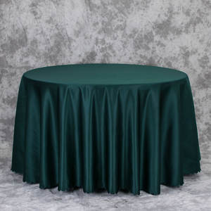 Vendita calda brillante nero moderno poliestere raso usa e getta damascato tovaglia modello quadrato per matrimoni a casa e banchetti - Product Image 2