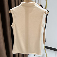 Nuevo Chaleco de Punto sin Mangas con Cuello en V para Mujer, Resistente a las Arrugas, Ajustado, Elástico, Cálido y Casual, para Combinar con una Blusa Básica