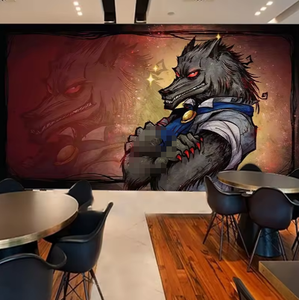 Werewolf Killing Chamber Escapa <span class=keywords><strong>Terror</strong></span> Inferencia Papel tapiz Mural Decoración <span class=keywords><strong>del</strong></span> hogar - Product Image 2