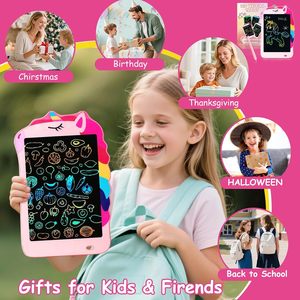 Bloc de Notas Electrónico para Niños, Tableta de Escritura LCD de 8.5 Pulgadas con Pizarra de Dibujo de Dinosaurios y Unicornios - Product Image 2