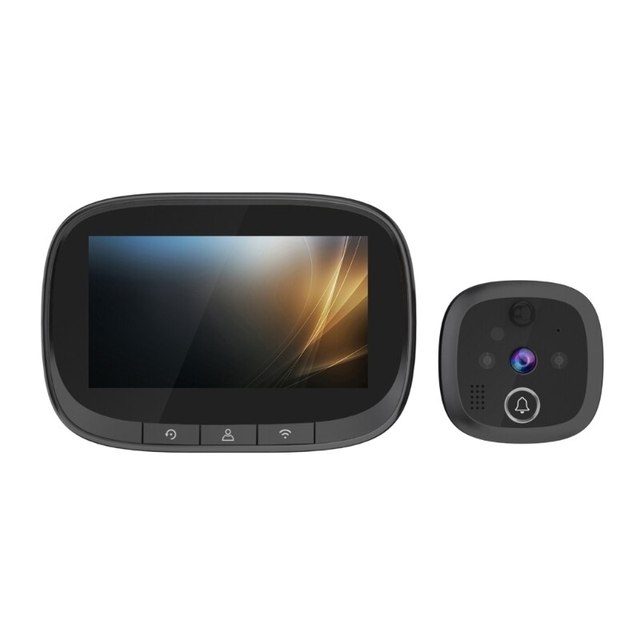 Smart Door Camera Digital Peephole Tuya APP Wireless 720P WiFi Door Viewer