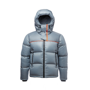 Men'<b>s</b> Luxury Thick Winter Quilted Puffer <b>Jacket</b> With Hood High Street Solid Worsted New Arrival OEM Front - Product Image 1