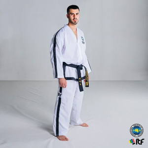 Dobok d'entraînement ITF Master Instructor ultra léger blanc pour Taekwondo ITF - Product Image 1