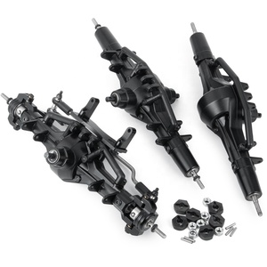 Нержавеющая металлическая ось, передняя прямая полная ось для 1/10 SCX10 II AX90021, 90027 90028, RC, гусеничные детали, аксессуары - Product Image 2