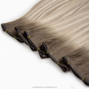Prix direct usine Genius Weft Extensions de cheveux humains Double Drawn Cheveux vierges Fournisseur Cheveux d'un seul donneur Cuticules alignées - Product Image 5