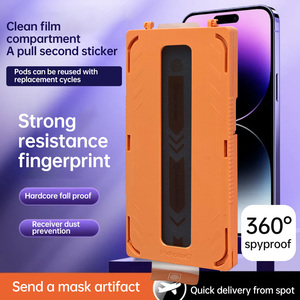 Kit d'application facile, protection d'écran en verre trempé sans poussière pour <span class=keywords><strong>iPhone</strong></span> 11 12 13 14 15 16 17 Pro Max 17 Air - Product Image 5
