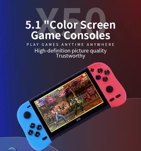 Consola de Juegos Portátil X50 con Pantalla HD de 5.1 Pulgadas y Resolución de 800x480, 8 GB de Memoria, 10 Emuladores (MAME, GBA, NES, SFC, MD), Salida de TV, Ranura para Tarjeta TF de 64 GB, Doble Joystick 3D - Product Image 3