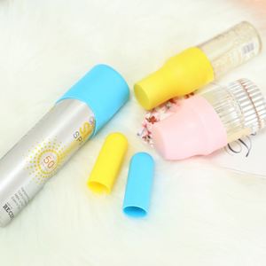 Funda Protectora de Silicona Elástica de Grado Alimenticio para Botellas, a Prueba de Fugas, Ecológica e Impermeable, para Cosméticos y Artículos de Viaje - Product Image 5