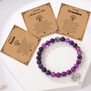 Pulsera <span class=keywords><strong>de</strong></span> árbol <span class=keywords><strong>de</strong></span> la vida, piedra <span class=keywords><strong>de</strong></span> ágata, pulsera <span class=keywords><strong>de</strong></span> cuentas <span class=keywords><strong>de</strong></span> 8mm, regalos <span class=keywords><strong>para</strong></span> abuela Nana, <span class=keywords><strong>suegra</strong></span>, madre del novio, <span class=keywords><strong>cumpleaños</strong></span>, Navidad - Product Image 3