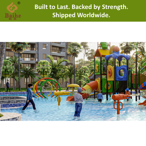 BAIHE Large Outdoor Water Park Equipment Plastic Children's <strong>Slides</strong> and Playgrounds for Home <strong>Swimming</strong> <strong>Pool</strong> Use - Product Image 4