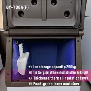 Fabricant de blocs de glace refroidis par air Commercial 200 kg Haute capacité Machine à glaçons en cubes Durable Fabricant de glaçons automatique - Product Image 3