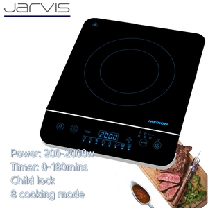 Placa de Inducción Individual de 2000W, Calentamiento Rápido 220V 1. Calentamiento Rápido de 2000W 2. Control Preciso de Temperatura 3. Ventilador de Refrigeración Silencioso y Potente - Product Image 4