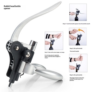 Set Cavatappi per <span class=keywords><strong>Vino</strong></span> Rosso e Champagne in Lega con Anello Anti-Goccia, Set di Utensili per <span class=keywords><strong>Vino</strong></span> in Confezione Regalo Colorata - Product Image 3