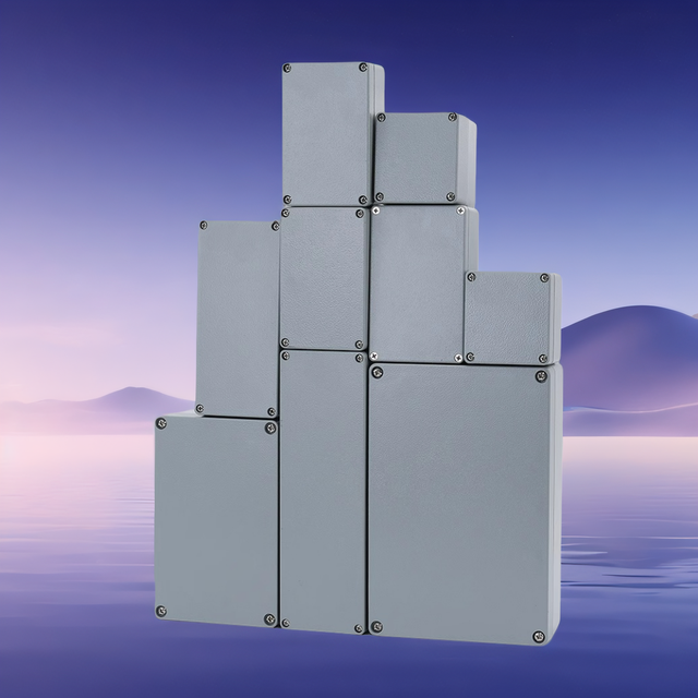 Outdoor Waterproof Electrical Enclosure Instrument Case Housing Black Plastic Connection Electronic Junction Box