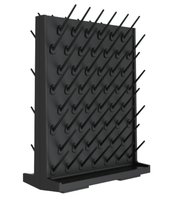 Rak Pengering Gelas Laboratorium Kimia Profesional 27rods dari PP untuk Meja Laboratorium Medis Pegboard 550*400*115mm