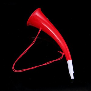 Corneta de plástico tipo Vuvuzela, trompeta con forma de cuerno de toro para eventos deportivos, fiestas, accesorios de animación, regalo para niños, color sólido - Product Image 3
