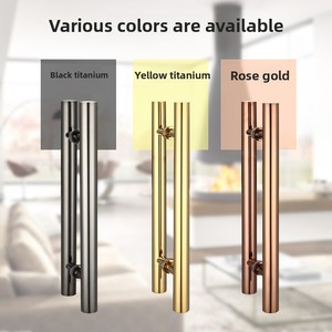 Vòi hoa sen cửa Xử lý vòng ống hình trụ loại cửa kính xử lý thép không gỉ cửa xử lý - Product Image 4