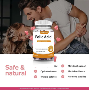 Biotina orgánica Zinc y ácido fólico Gummy azul osos multivitamínicos vitamina C suplemento multivitamínico gomitas de ácido fólico - Product Image 4