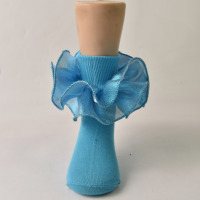 Calcetines de Encaje con Volantes para Niñas, Transpirables, de Algodón, Dulces, para Bailar, Calcetines de Princesa para Niñas Pequeñas