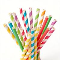Pailles en papier biodégradables Kraft, pailles à boire écologiques biodégradables en vrac pour fournitures de fête, mariage/baby shower, anniversaire