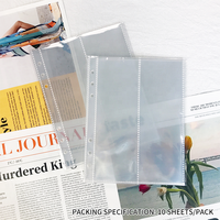 Porte-cartes transparent en plastique PP avec 1, 2 ou 4 poches, fermeture éclair, logo personnalisable, tailles A5 et A6, pochette transparente pour argent liquide, pochettes pour documents