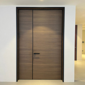 <span class=keywords><strong>Puerta</strong></span> exterior de aluminio fundido contemporáneo, diseño de apertura Manual resistente al agua para patio, Villa, <span class=keywords><strong>pasillo</strong></span>, <span class=keywords><strong>puerta</strong></span> de pantalla de entrada terminada - Product Image 6