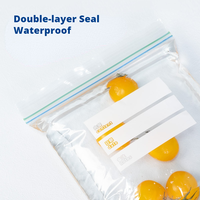 Sacs congelés réutilisables à double joint Ziplock pour le stockage des aliments Sacs pour l'emballage des aliments