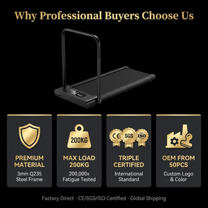 Tapis de marche compact et portable ultra silencieux à plateau large pour le cardio à domicile - Product Image 4