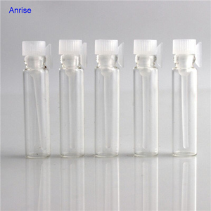Flacons pour échantillons de parfum en verre, pièces, 1ml, 2ml, 3ml, mini bouteilles pour testeur, parfums, échantillons, bouchon applicateur en plastique noir/blanc - Product Image 3