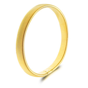 Men's Metal Geometric Spring Bracelet Minimalist Fashion Bracelet Arm Ring Men's and Women's Cuff Accessories Wholesale - Product Image 3